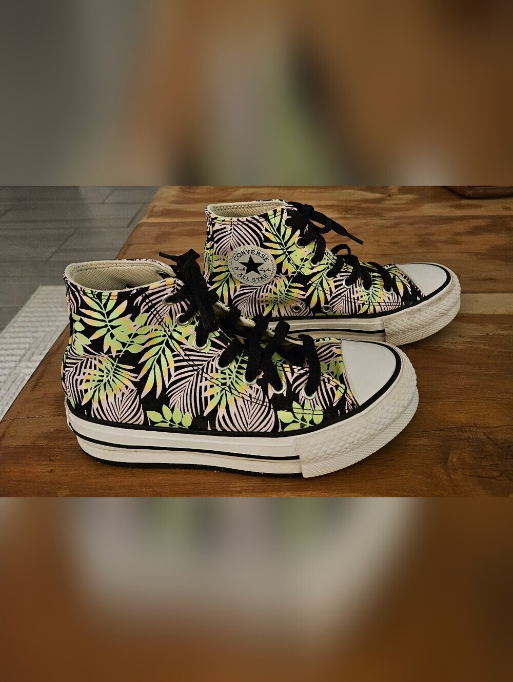 Converse Kids Chuck Taylor All Star Lift Platform Tropical High Top Sneakers 2